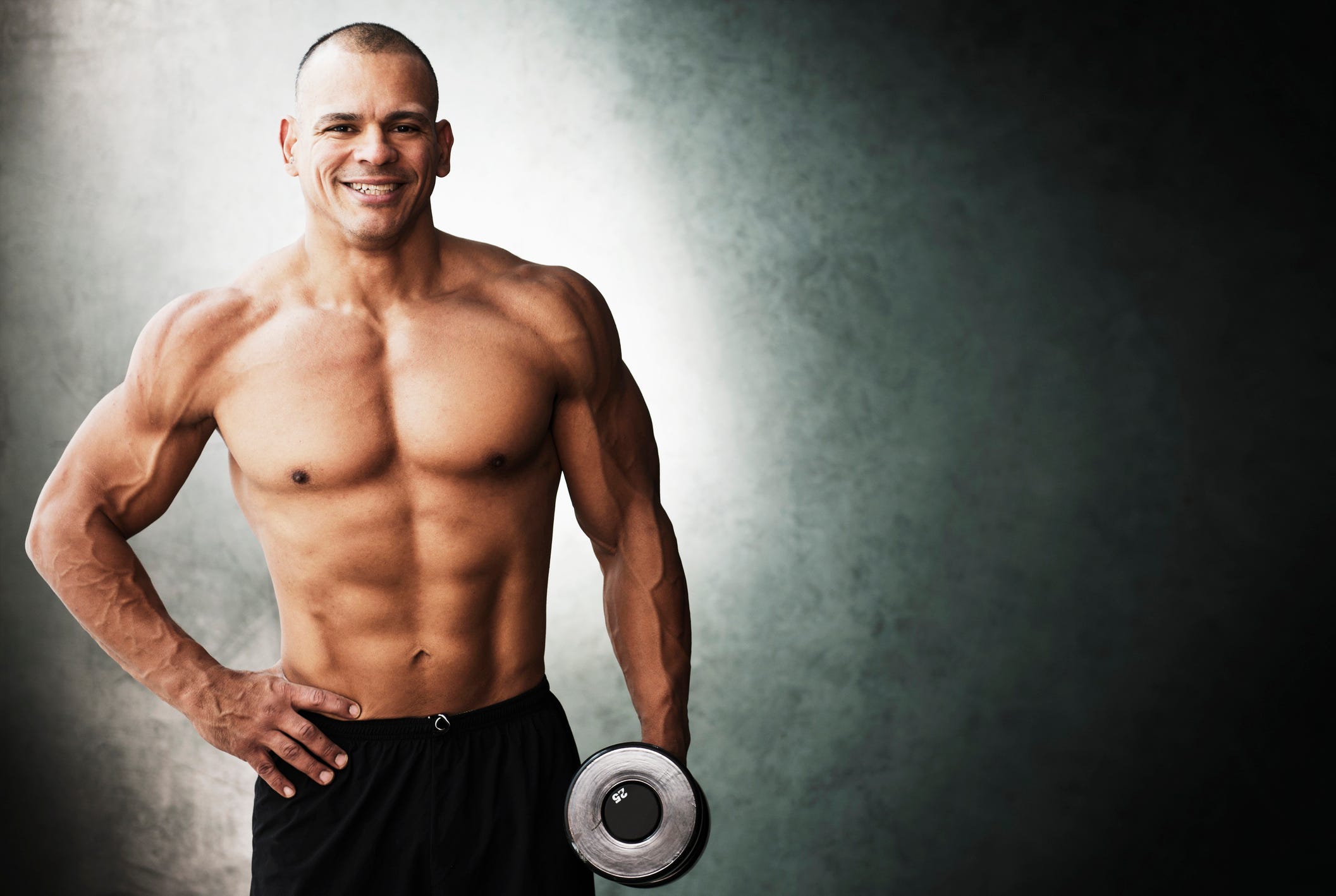 Old muscle dude loves to acquire stuffed